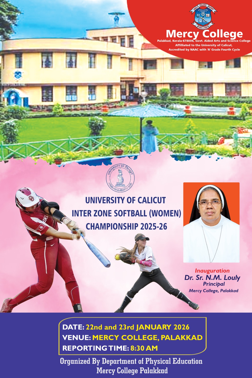 UNIVERSITY OF CALICUT INTER ZONE SOFTBALL (WOMEN) CHAMPIONSHIP 25-26